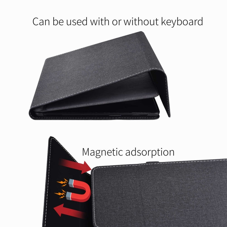 For Microsoft Surface Pro 10 Cloth Texture PC Tablet Protective Case(Black) by bashfashion