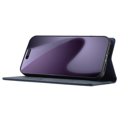 For iPhone 17 Pro Max LC.IMEEKE Strong Magnetism Microfiber Leather Phone Case(Blue) by LC.IMEEKE