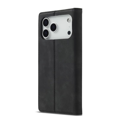 For iPhone 17 Pro LC.IMEEKE Strong Magnetism Microfiber Leather Phone Case(Black) by LC.IMEEKE