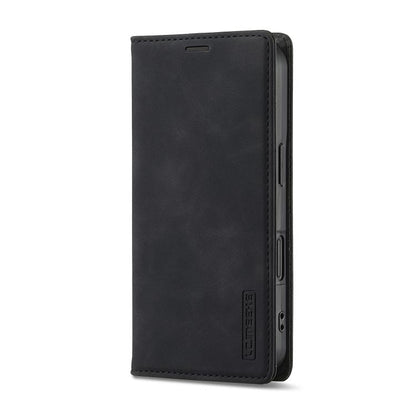 For iPhone 17 LC.IMEEKE Strong Magnetism Microfiber Leather Phone Case(Black) by LC.IMEEKE
