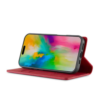 For iPhone 17 LC.IMEEKE Strong Magnetism Microfiber Leather Phone Case(Red) by LC.IMEEKE