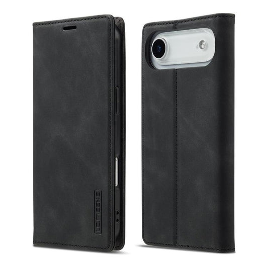 For iPhone Air LC.IMEEKE Strong Magnetism Microfiber Leather Phone Case(Black) by LC.IMEEKE