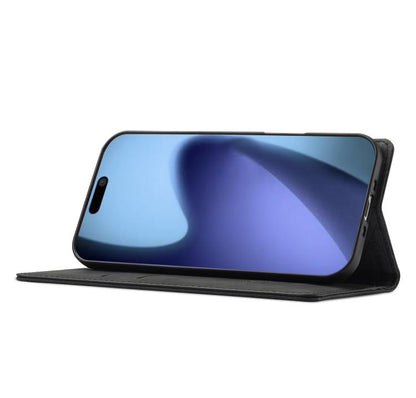 For iPhone Air LC.IMEEKE Strong Magnetism Microfiber Leather Phone Case(Black) by LC.IMEEKE