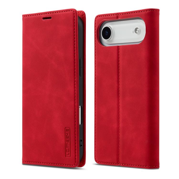 For iPhone Air LC.IMEEKE Strong Magnetism Microfiber Leather Phone Case(Red) by LC.IMEEKE