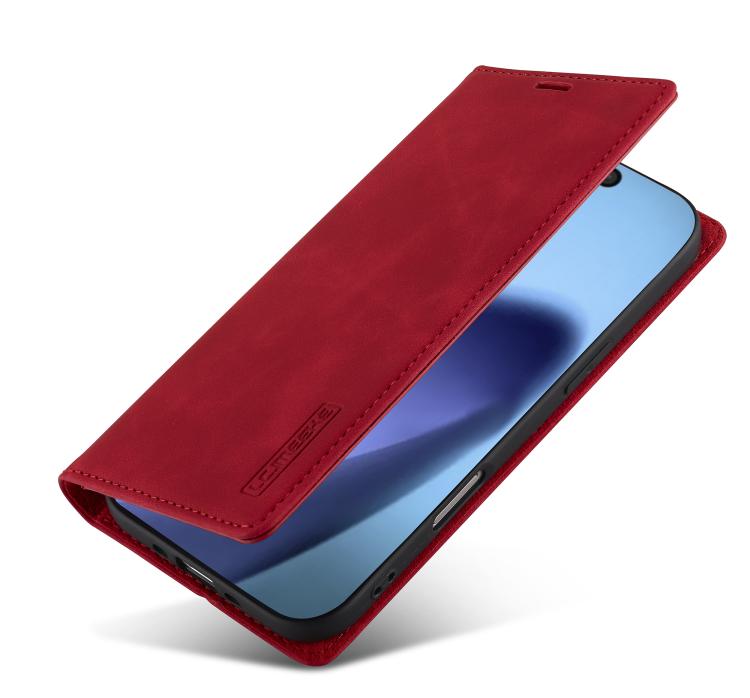 For iPhone Air LC.IMEEKE Strong Magnetism Microfiber Leather Phone Case(Red) by LC.IMEEKE