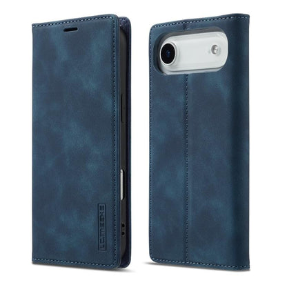 For iPhone Air LC.IMEEKE Strong Magnetism Microfiber Leather Phone Case(Blue) by LC.IMEEKE