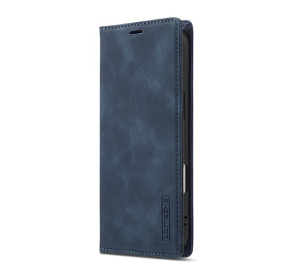 For iPhone Air LC.IMEEKE Strong Magnetism Microfiber Leather Phone Case(Blue) by LC.IMEEKE