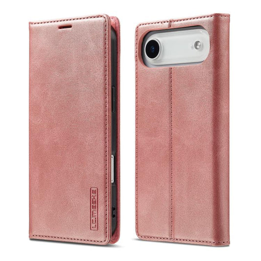 For iPhone Air LC.IMEEKE Strong Magnetism Microfiber Leather Phone Case(Rose Gold) by LC.IMEEKE