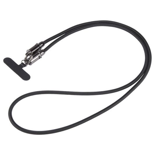 Type-C to Type-C Braid Data Cable Phone Anti-lost Crossbody Lanyard, Length: 1.2m(Black) by bashfashion
