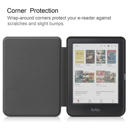 For KOBO Clara Colour 2024 / BW Painted Voltage Caster TPU Leather Smart Tablet Case(Lazy Cat) by bashfashion