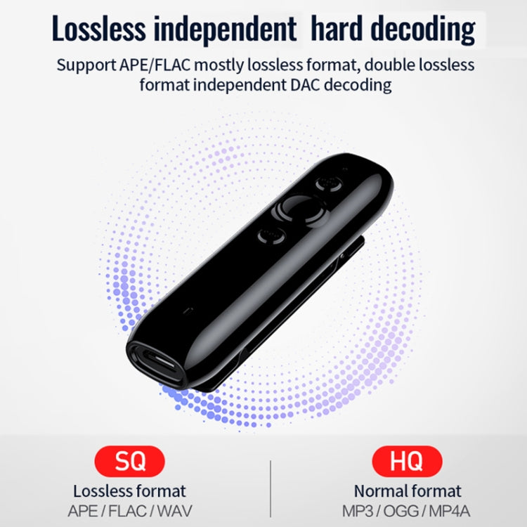 JNN L3 Bluetooth 4.2 Audio Receiver MP3 Player, Memory:8GB(Black) by JNN