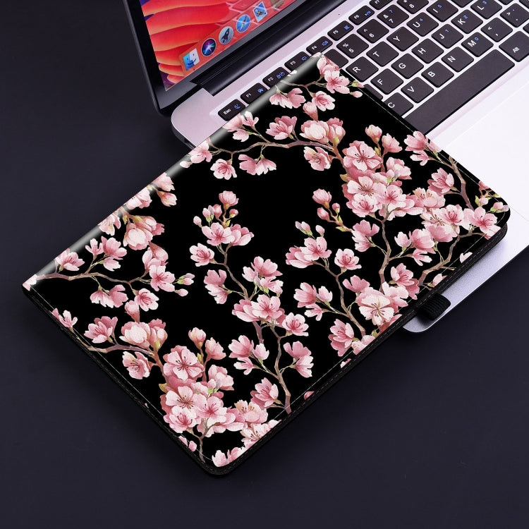 For iPad Air 11 2025 / 2024 Crystal Texture Painted Leather Smart Tablet Case(Plum Bossom) by bashfashion
