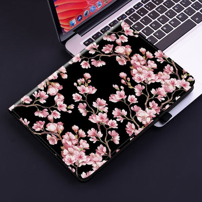 For iPad Air 11 2025 / 2024 Crystal Texture Painted Leather Smart Tablet Case(Plum Bossom) by bashfashion