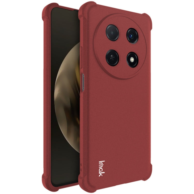 For Huawei nova 12i / Enjoy 70 Pro imak Shockproof Airbag TPU Phone Case(Matte Red) by imak