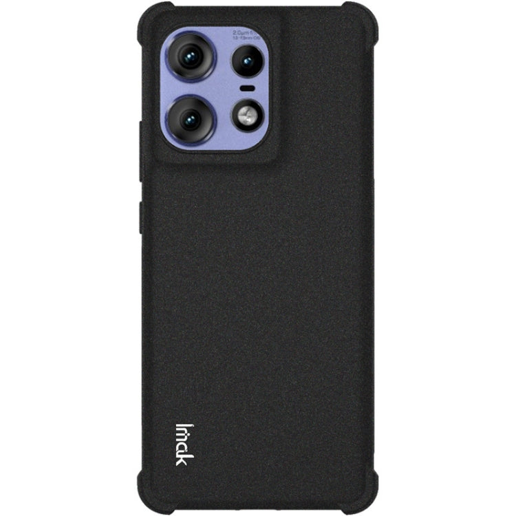 For Motorola Edge 50 Pro imak Shockproof Airbag TPU Phone Case(Matte Black) by imak