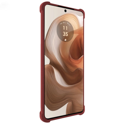 For Motorola Edge 50 Ultra 5G imak Shockproof Airbag TPU Phone Case(Matte Red) by imak