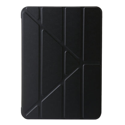 For iPad Air 11 2025 / 2024 TPU Deformation Flip Leather Tablet Case with Holder(Black) by bashfashion