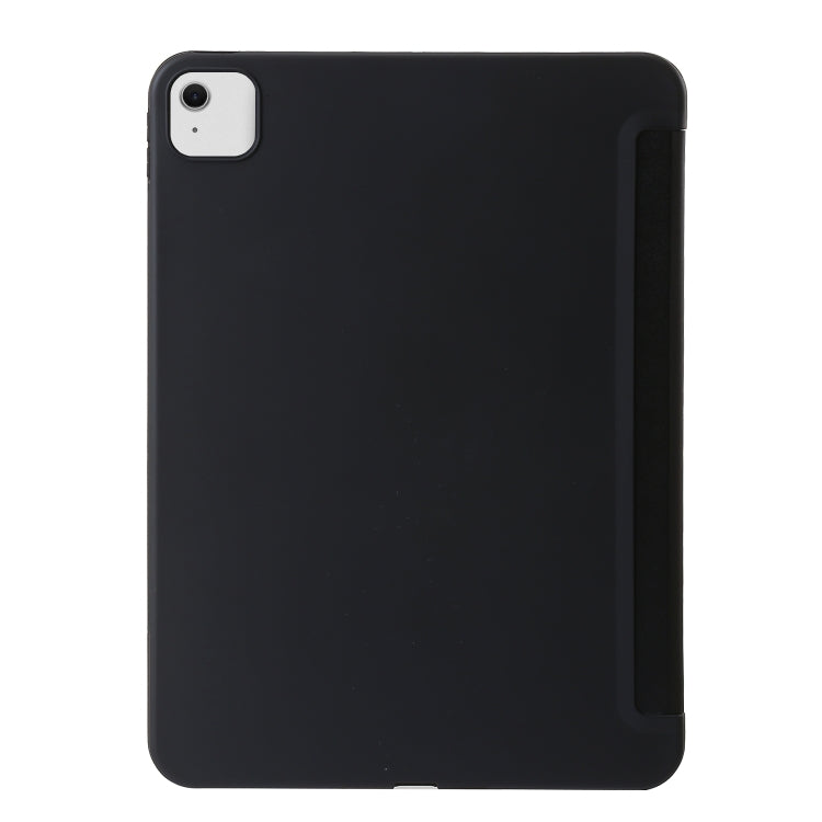 For iPad Air 11 2025 / 2024 TPU Deformation Flip Leather Tablet Case with Holder(Black) by bashfashion
