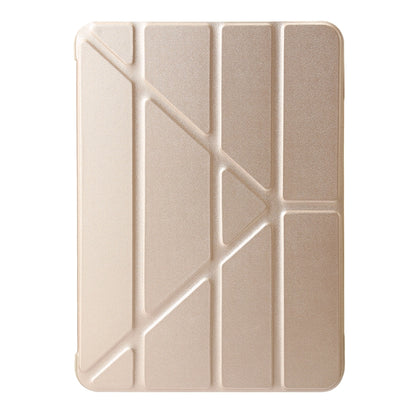 For iPad Air 13 2025 / 2024 TPU Deformation Flip Leather Tablet Case with Holder(Gold) by bashfashion