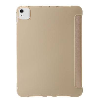 For iPad Air 13 2025 / 2024 TPU Deformation Flip Leather Tablet Case with Holder(Gold) by bashfashion