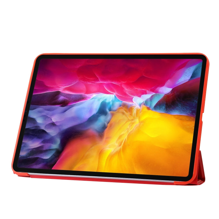 For iPad Pro 11 2025 / 2024 TPU Deformation Flip Leather Tablet Case with Holder(Red) by bashfashion