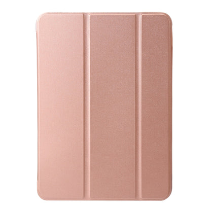 For iPad Pro 13 2025 / 2024 Three-fold Holder Flip Tablet Leather Case(Rose Gold) by bashfashion