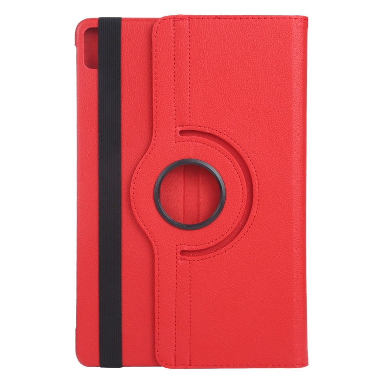 For iPad Pro 13 2025 / 2024 360 Degree Rotation Litchi Texture Leather Tablet Case with Holder(Red) by bashfashion