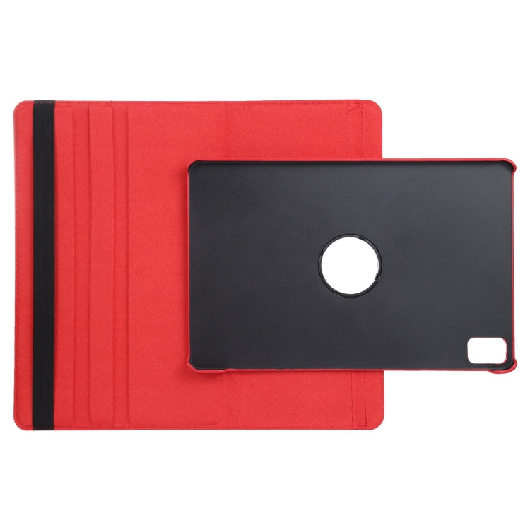For iPad Pro 13 2025 / 2024 360 Degree Rotation Litchi Texture Leather Tablet Case with Holder(Red) by bashfashion
