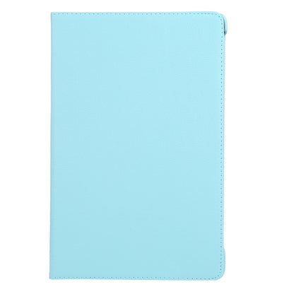For iPad Pro 11 2025 / 2024 360 Degree Rotation Litchi Texture Leather Tablet Case with Holder(Sky Blue) by bashfashion