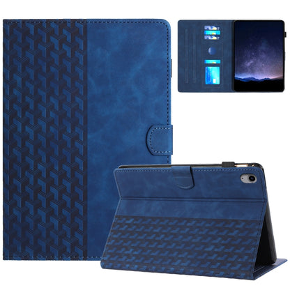 For iPad 2025 / 2022 Building Blocks Embossed Leather Smart Tablet Case(Blue) by bashfashion