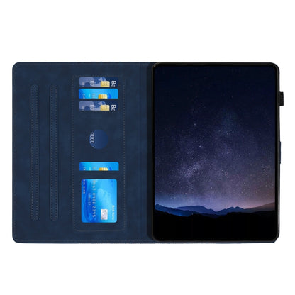 For iPad 2025 / 2022 Building Blocks Embossed Leather Smart Tablet Case(Blue) by bashfashion