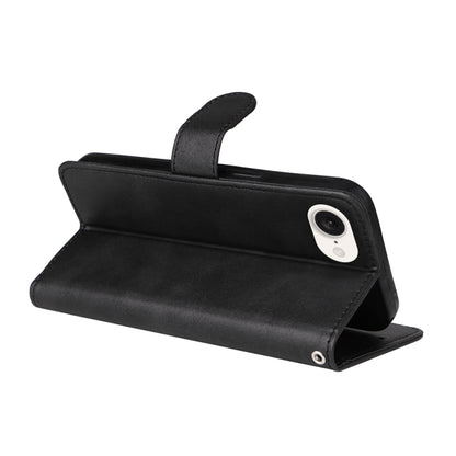 For iPhone 16e Classic Calf Texture Flip Leather Phone Case(Black) by bashfashion