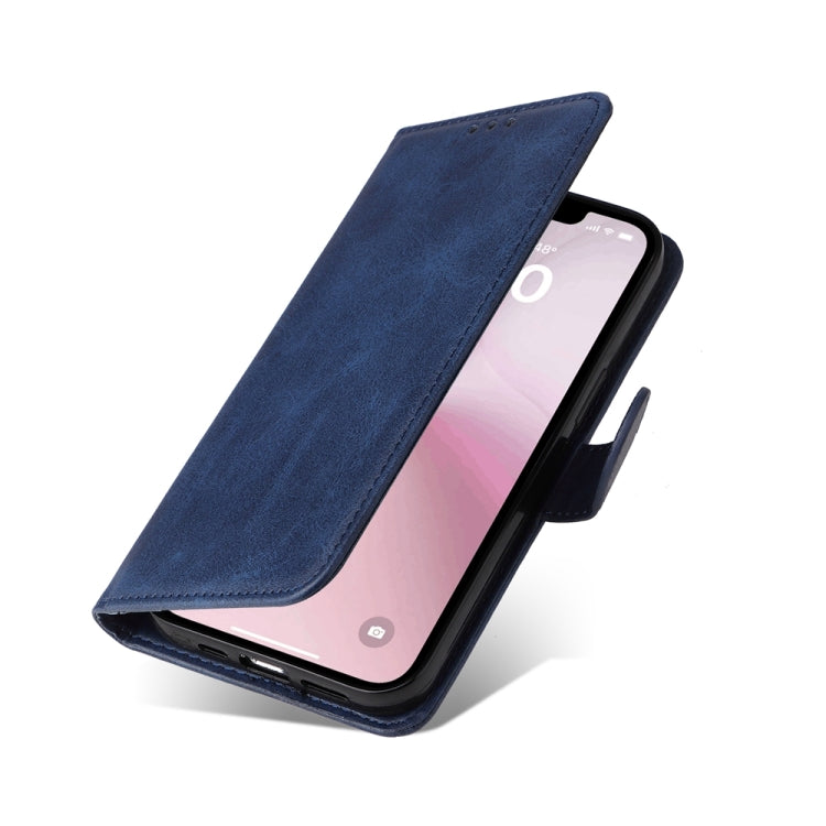 For iPhone 16e Classic Calf Texture Flip Leather Phone Case(Blue) by bashfashion