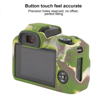 For Canon EOS R100 Litchi Texture Soft Silicone Protective Case(Camouflage) by bashfashion