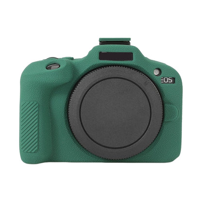 For Canon EOS R100 Litchi Texture Soft Silicone Protective Case(Green) by bashfashion
