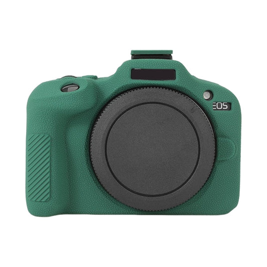 For Canon EOS R100 Litchi Texture Soft Silicone Protective Case(Green) by bashfashion