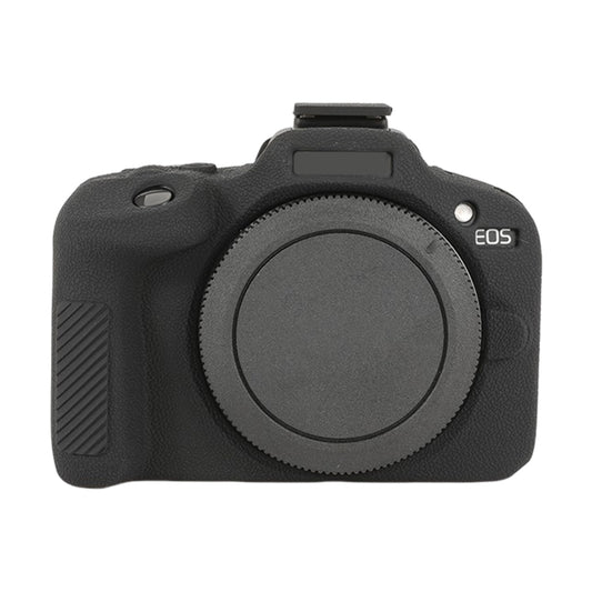For Canon EOS R100 Litchi Texture Soft Silicone Protective Case(Black) by bashfashion
