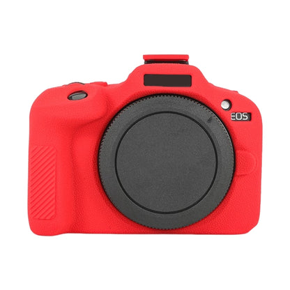 For Canon EOS R100 Litchi Texture Soft Silicone Protective Case(Red) by bashfashion