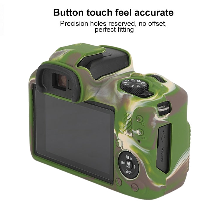 For Canon EOS R100 Glossy Soft Silicone Protective Case(Camouflage) by bashfashion