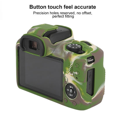 For Canon EOS R100 Glossy Soft Silicone Protective Case(Camouflage) by bashfashion