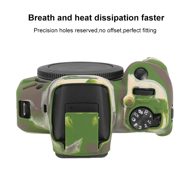 For Canon EOS R100 Glossy Soft Silicone Protective Case(Camouflage) by bashfashion