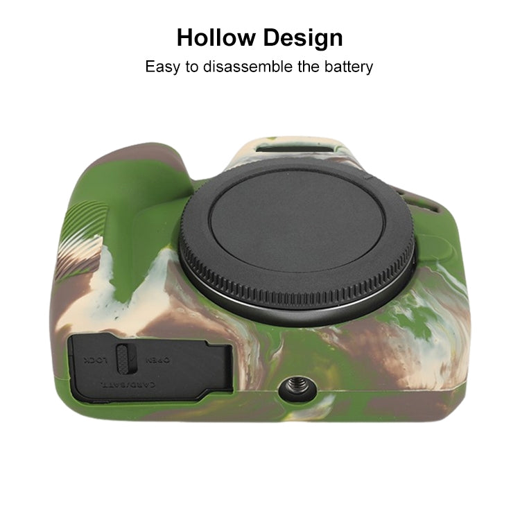 For Canon EOS R100 Glossy Soft Silicone Protective Case(Camouflage) by bashfashion