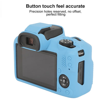 For Canon EOS R100 Glossy Soft Silicone Protective Case(Blue) by bashfashion
