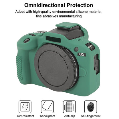 For Canon EOS R100 Glossy Soft Silicone Protective Case(Green) by bashfashion