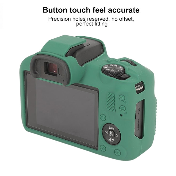 For Canon EOS R100 Glossy Soft Silicone Protective Case(Green) by bashfashion
