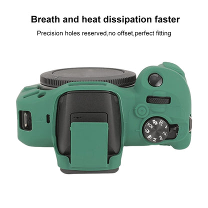 For Canon EOS R100 Glossy Soft Silicone Protective Case(Green) by bashfashion