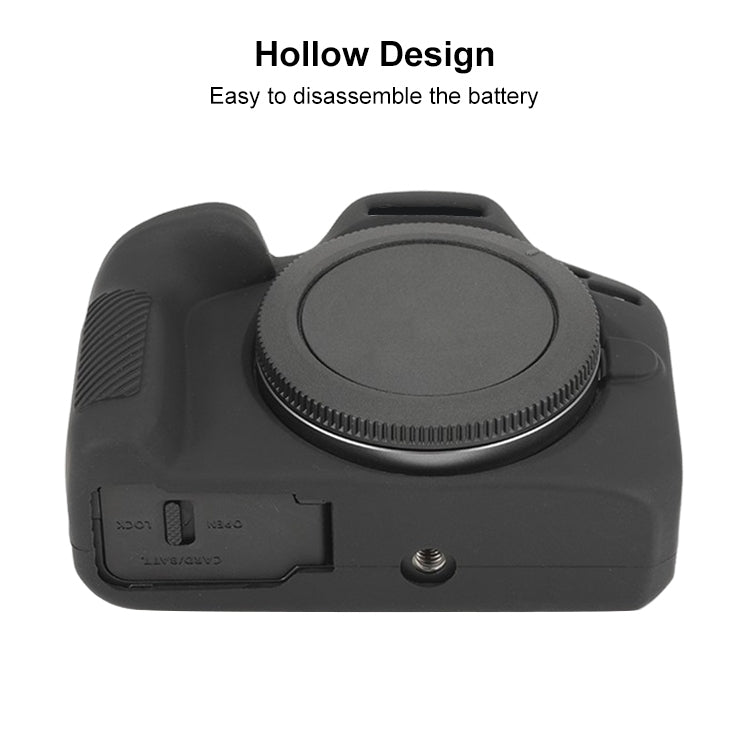 For Canon EOS R100 Glossy Soft Silicone Protective Case(Black) by bashfashion