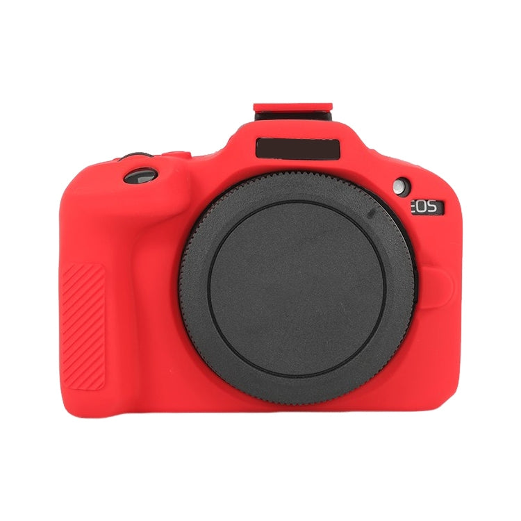 For Canon EOS R100 Glossy Soft Silicone Protective Case(Red) by bashfashion