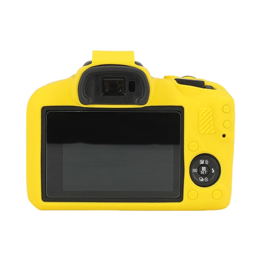 For Canon EOS R100 Glossy Soft Silicone Protective Case(Yellow) by bashfashion