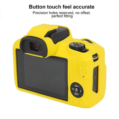 For Canon EOS R100 Glossy Soft Silicone Protective Case(Yellow) by bashfashion